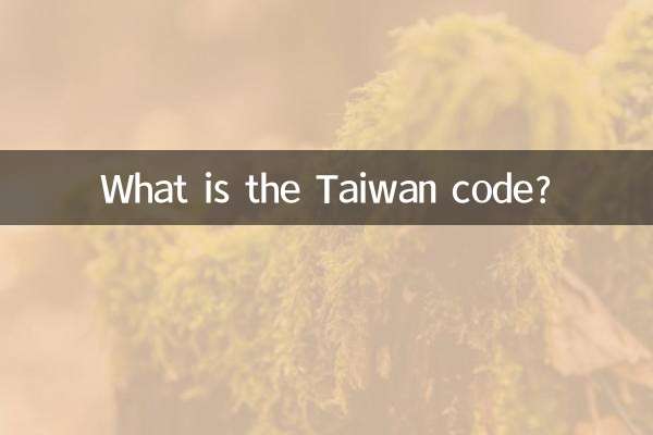 Quel est le code de Taïwan ?