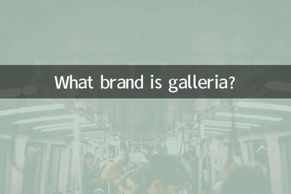 গ্যালেরিয়া কি ব্র্যান্ড?