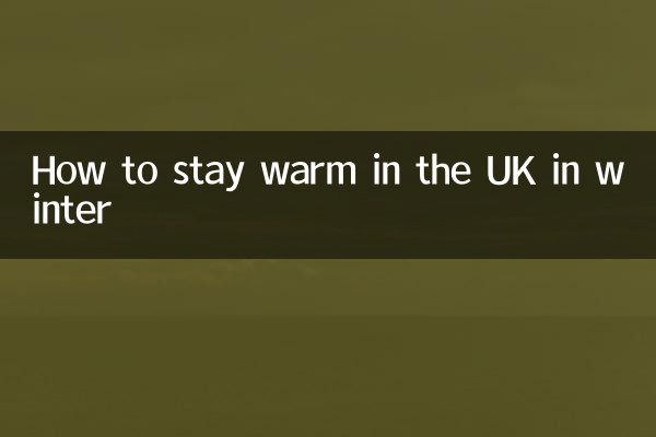 How to stay warm in the UK in winter