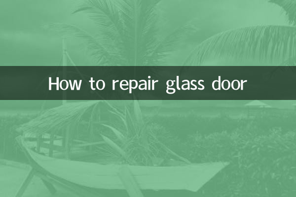 How to repair glass door