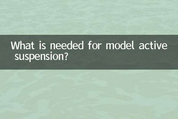 ¿Qué se necesita para el modelo de suspensión activa?