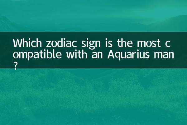 Welches Sternzeichen passt am besten zu einem Wassermann-Mann?