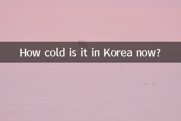 How cold is it in Korea now?