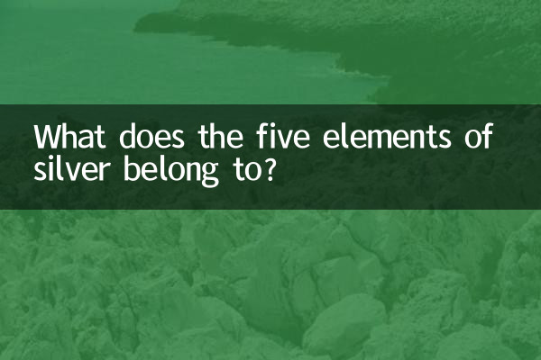 A cosa appartengono i cinque elementi dell'argento?