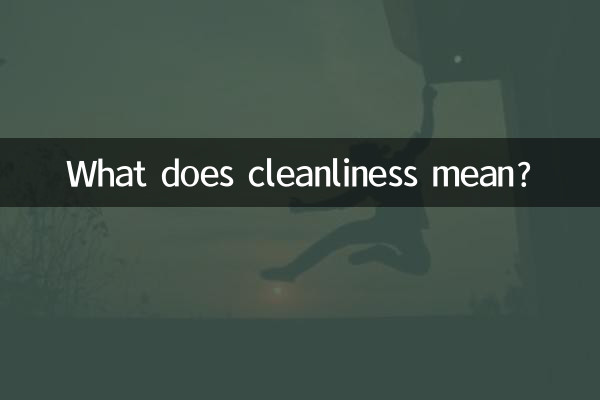 潔淨度什麼意思