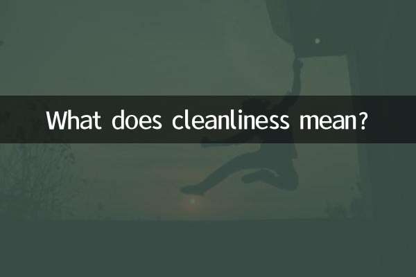 潔淨度什麼意思