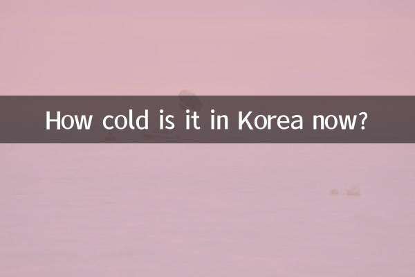 How cold is it in Korea now?