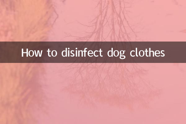 Come disinfettare i vestiti del cane