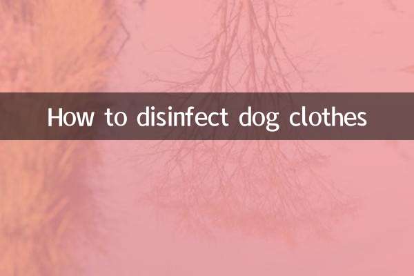 Come disinfettare i vestiti del cane