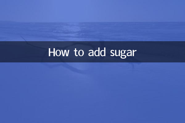 Como adicionar açúcar