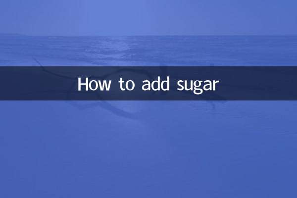 Como adicionar açúcar