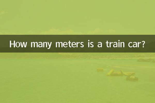 ¿Cuántos metros mide un vagón de tren?