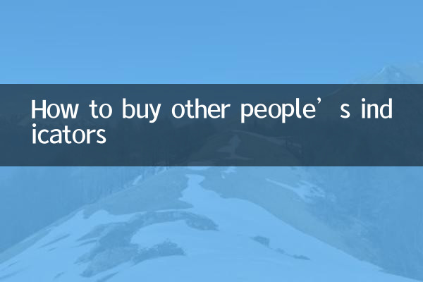 How to buy other people’s indicators