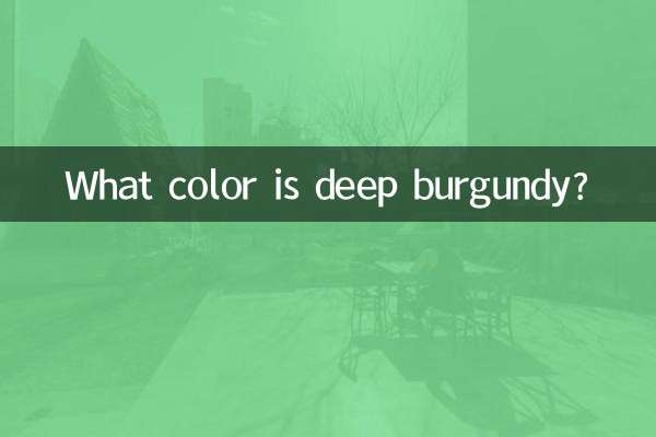 Qual é a cor do bordô profundo?