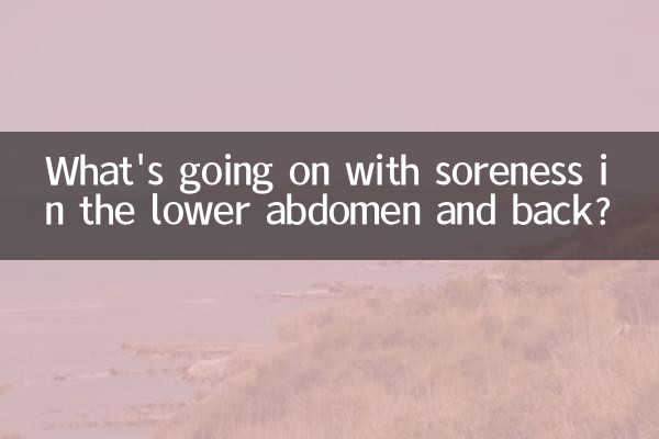 Cosa succede al dolore al basso ventre e alla schiena?