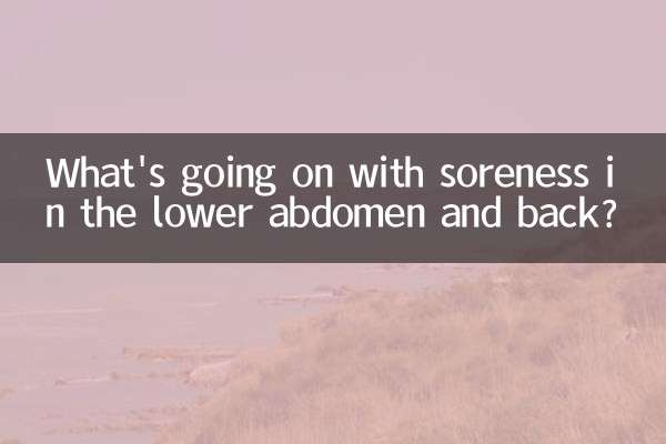 Cosa succede al dolore al basso ventre e alla schiena?