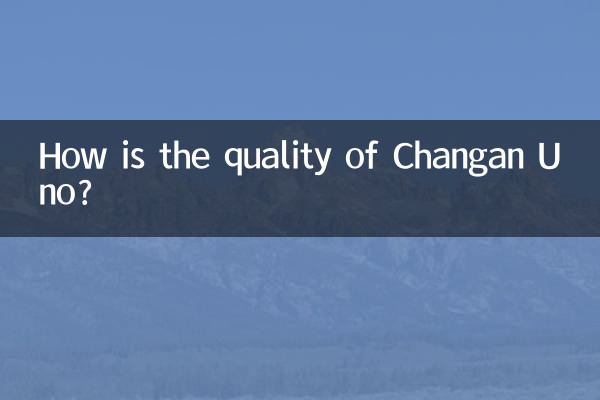 ¿Cómo es la calidad de Changan Uno?