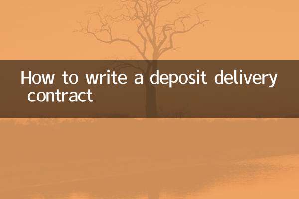Como redigir um contrato de entrega de depósito