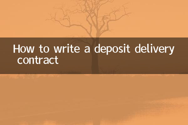 Como redigir um contrato de entrega de depósito