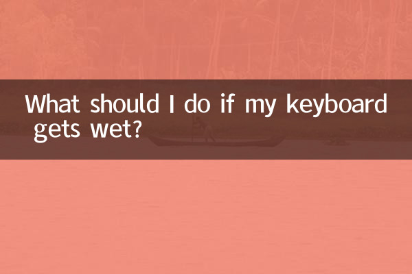 O que devo fazer se meu teclado molhar?