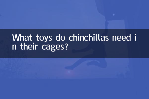 What toys do chinchillas need in their cages?