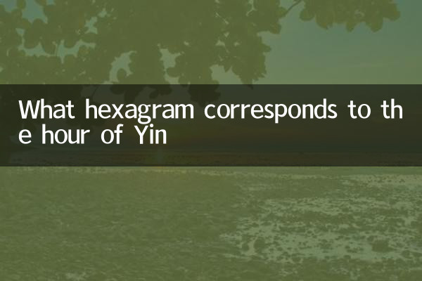 寅时对应什么卦