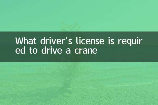 What driver's license is required to drive a crane