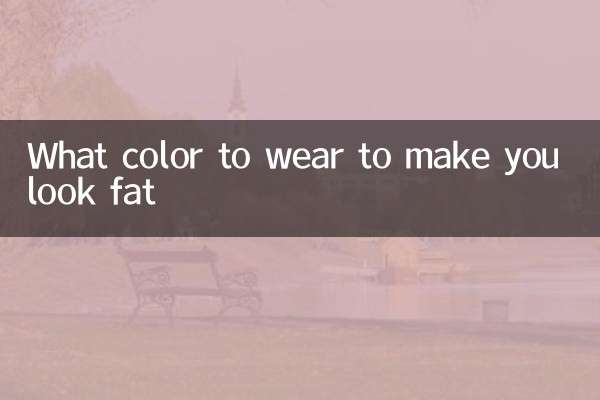 Quelle couleur porter pour vous faire paraître gros