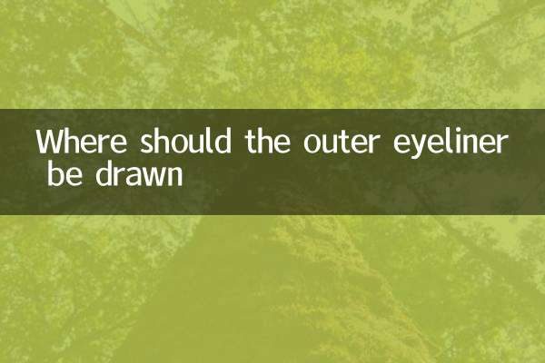 Wo soll der äußere Eyeliner gezeichnet werden?