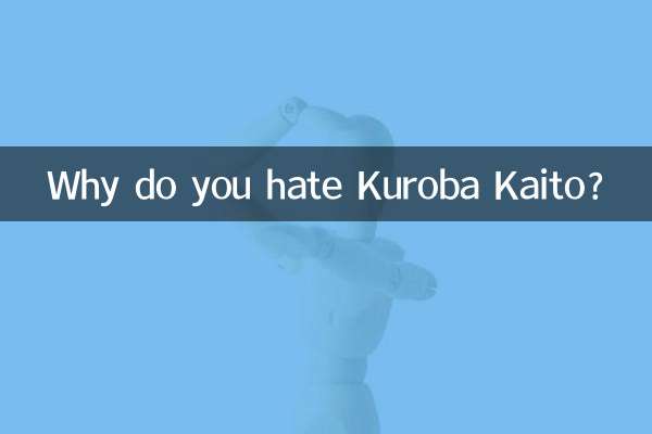 Почему ты ненавидишь Куробу Кайто?