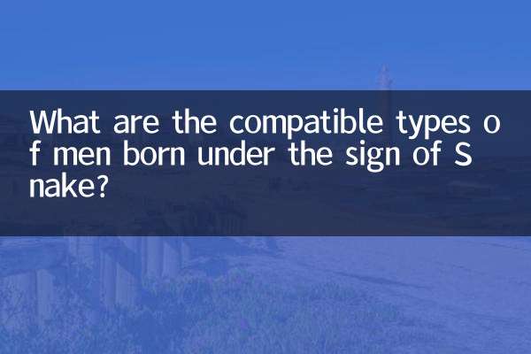 What are the compatible types of men born under the sign of Snake?