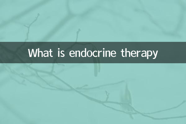 Cos'è la terapia endocrina