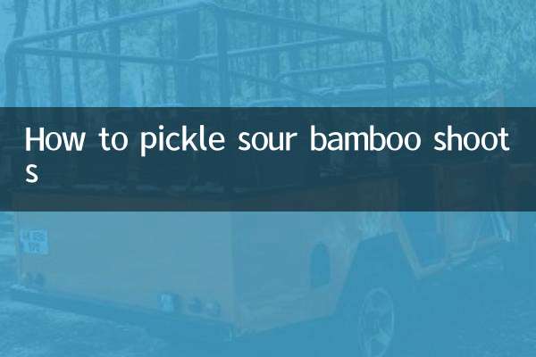 نحوه ترشی کردن شاخه های بامبو ترش