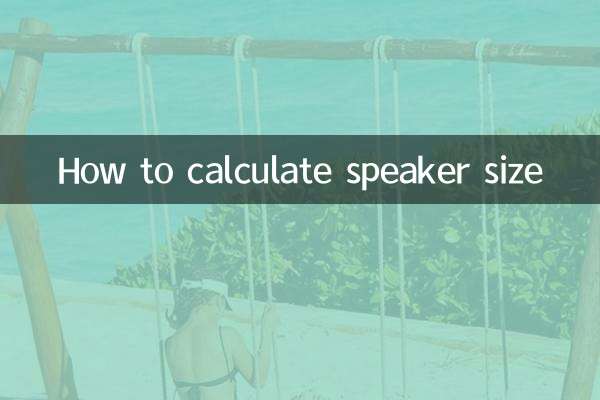 スピーカーサイズの計算方法