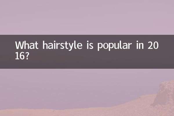Qual penteado é popular em 2016?