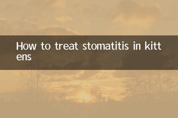 How to treat stomatitis in kittens