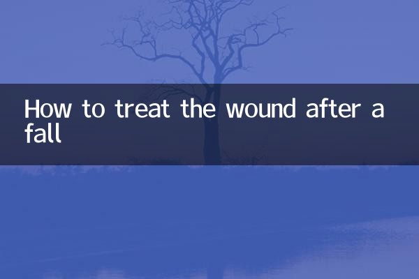 How to treat the wound after a fall