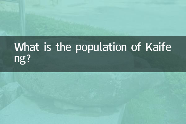 कैफ़ेंग की जनसंख्या कितनी है?