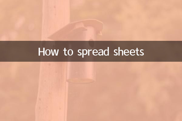 Como espalhar planilhas
