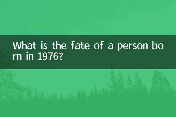 Qual é o destino de uma pessoa nascida em 1976?