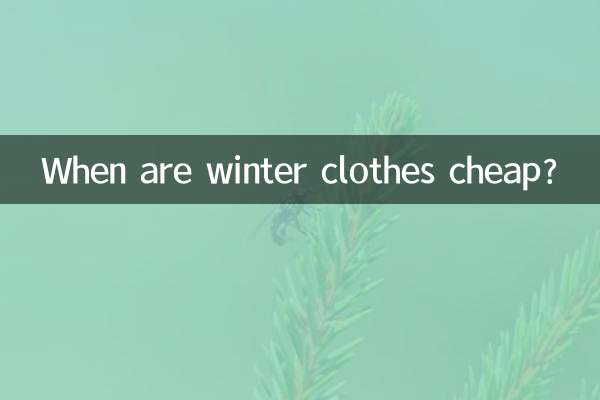 Wann ist Winterkleidung günstig?