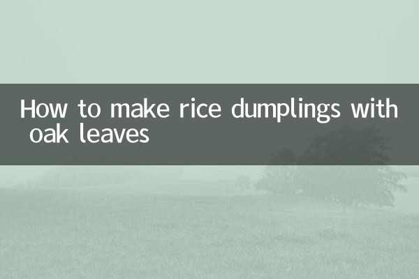 Come preparare gli gnocchi di riso con foglie di quercia