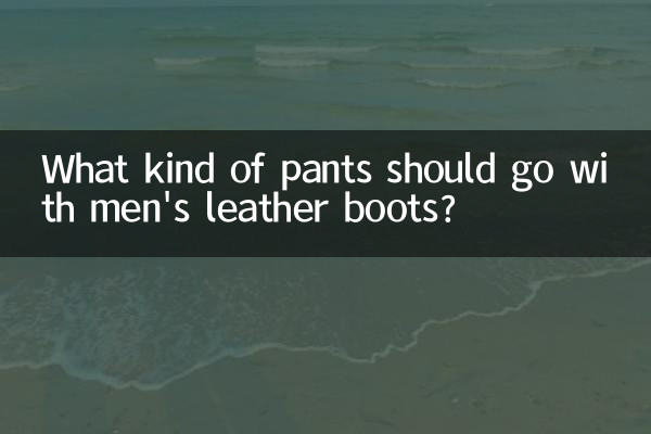 メンズの革靴にはどんなパンツを合わせるのが良いのでしょうか?
