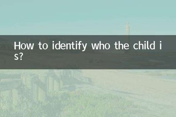¿Cómo identificar quién es el niño?