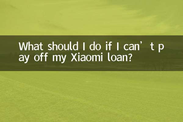 Xiaomi ローンを返済できない場合はどうすればよいですか?