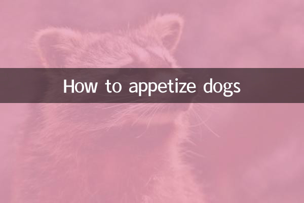 كيفية فتح شهية الكلاب