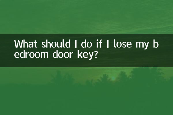O que devo fazer se perder a chave da porta do meu quarto?