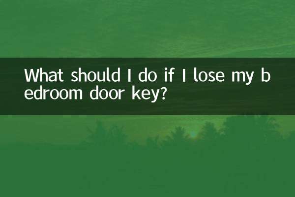 O que devo fazer se perder a chave da porta do meu quarto?