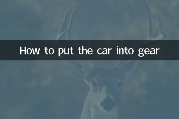 How to put the car into gear