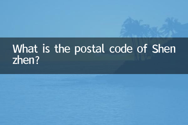 Wie lautet die Postleitzahl von Shenzhen?